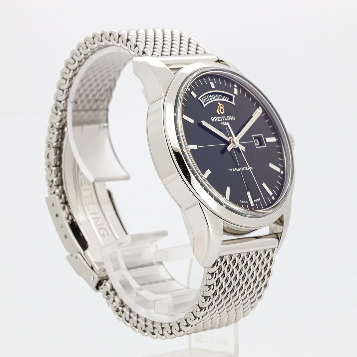 Breitling Transocean Day & Date 43 A45310 Edelstahl