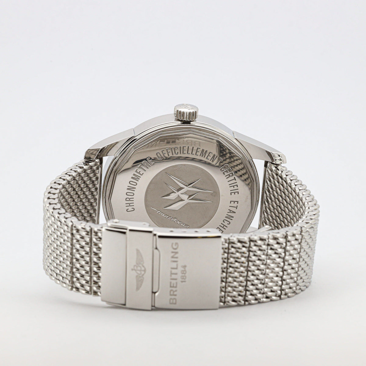 Breitling Transocean Day & Date 43 A45310 Edelstahl
