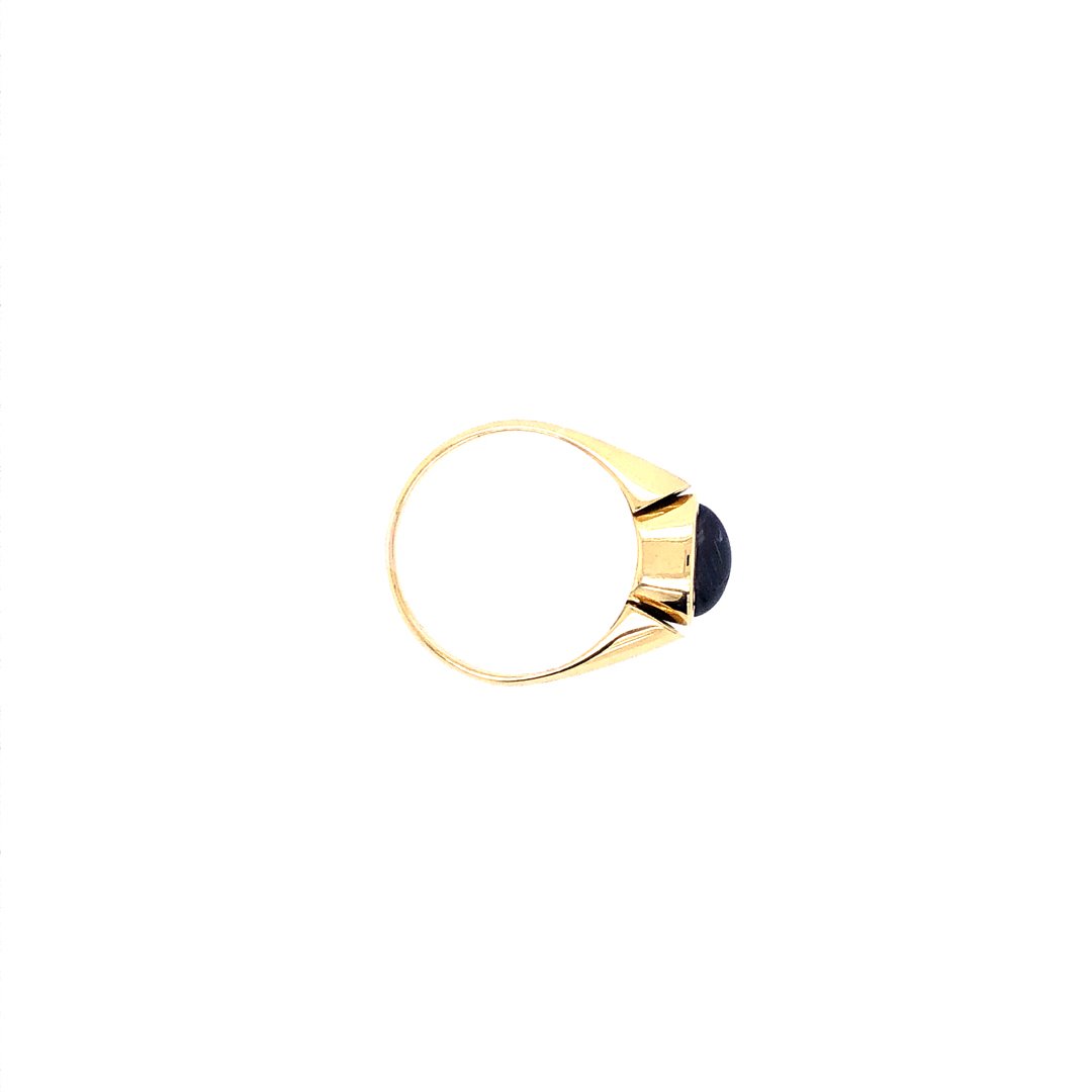 antiker-echtschmuck-antike-ringe-Ring Gelbgold 750 mit Turmalin-11294-Prejou