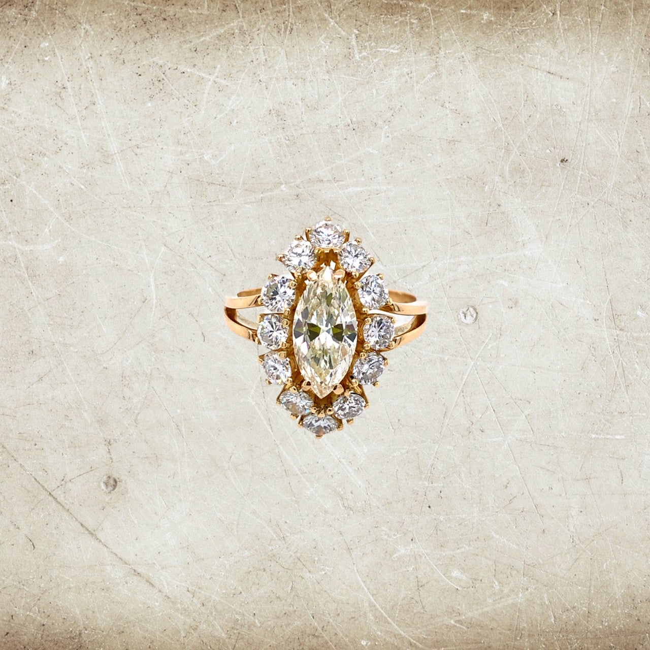 Vintage Diamantringe-gebrauchter-schmuck-vintage-schmuck-Prejou