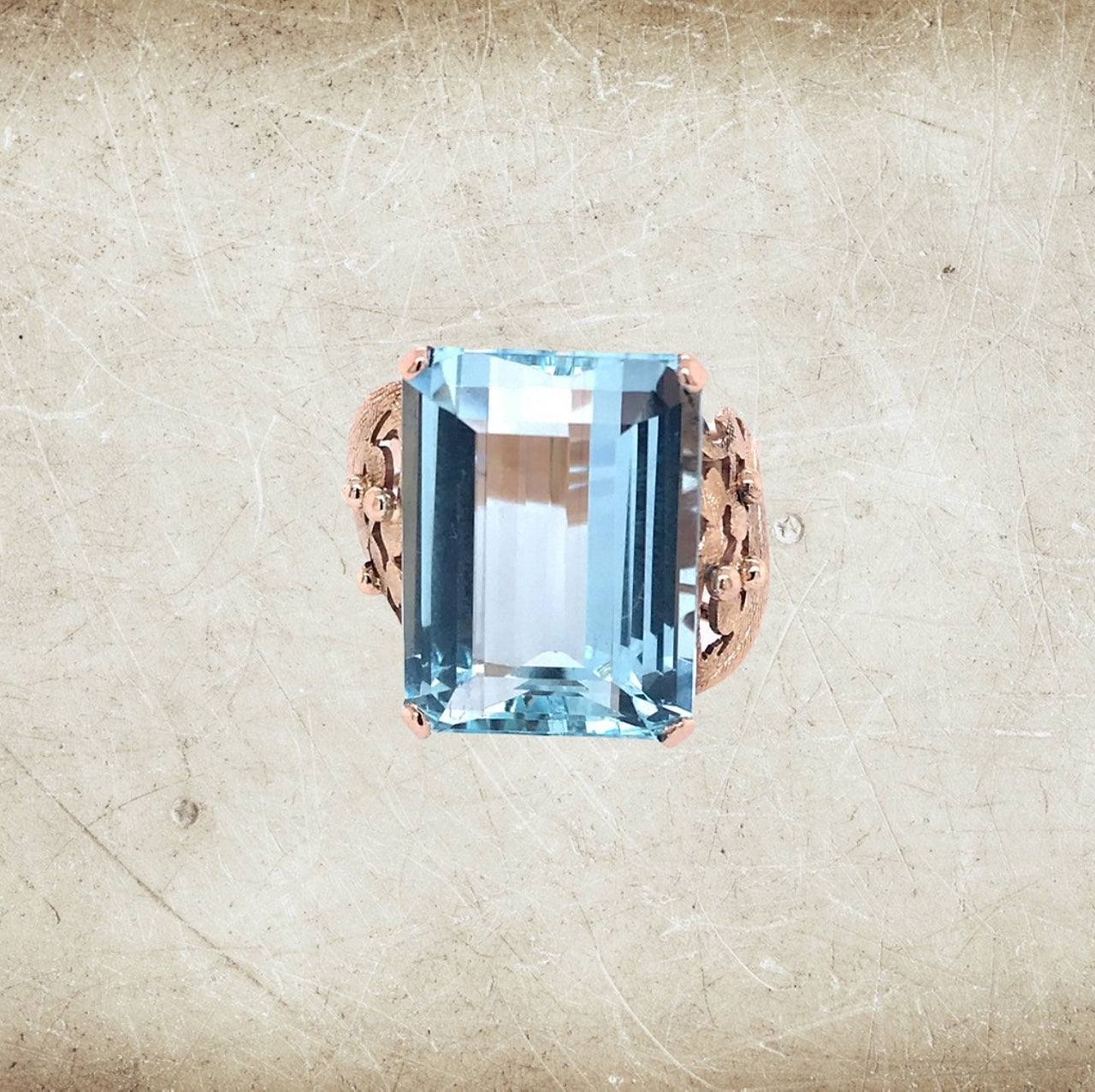 Vintage Ringe mit Edelstein, gebrauchter Ring