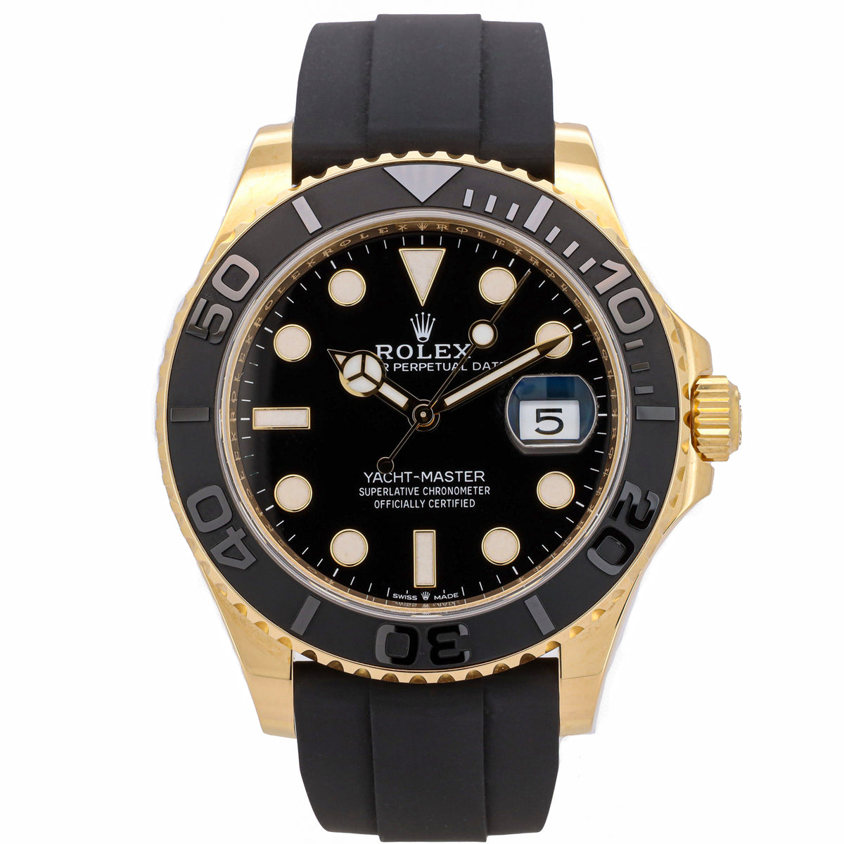 Rolex Yacht-Master 42 226658 Qysterflex Gelbgold 2023