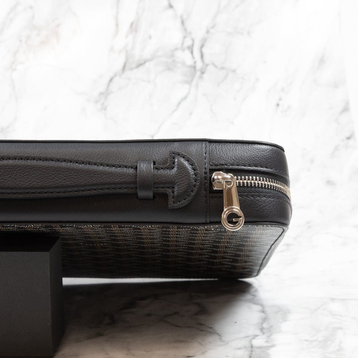 Goyard Compagnon Universel A4 Black – Hand Painted French Bulldog- Exclusive
