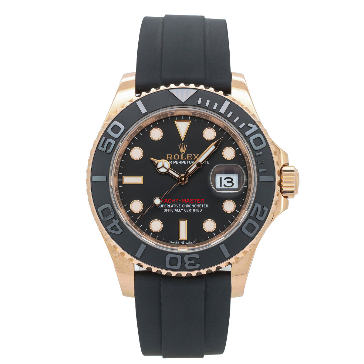 Rolex Yachtmaster 40 126655 18K Gold Everose Oysterflex 2023