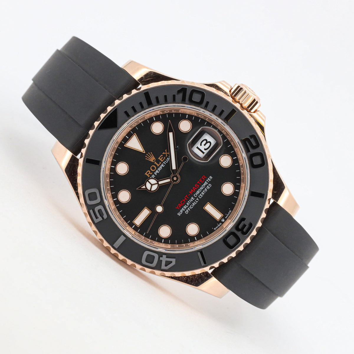 Rolex Yachtmaster 40 126655 18K Gold Everose Oysterflex 2023
