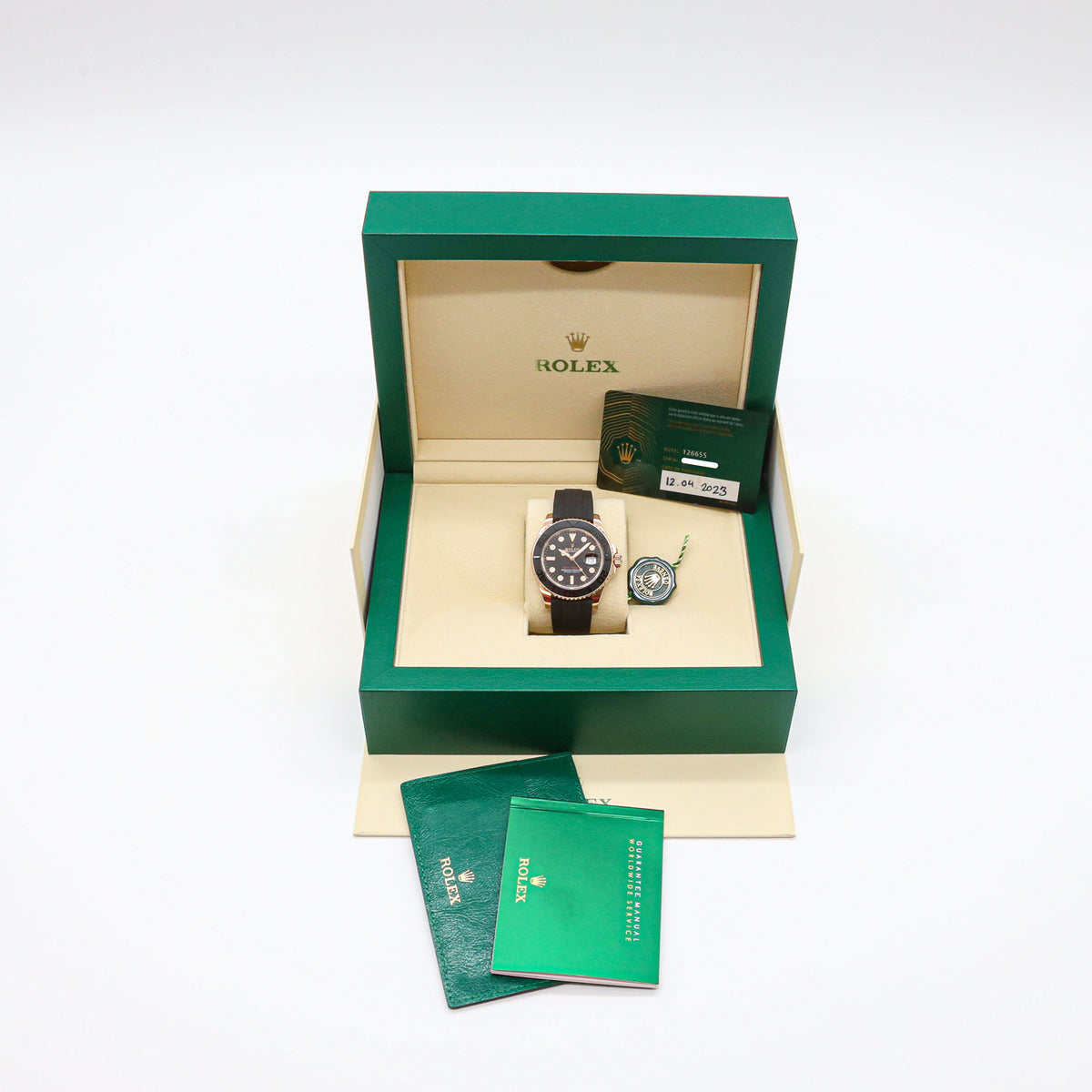 Rolex Yachtmaster 40 126655 18K Gold Everose Oysterflex 2023
