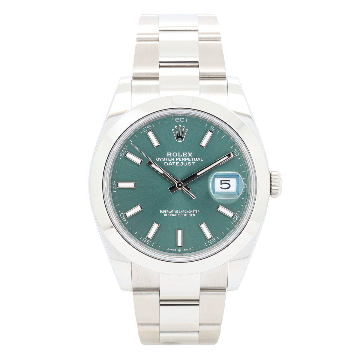 Rolex Datejust 41 126300 Mint Green Dial NEW 2026