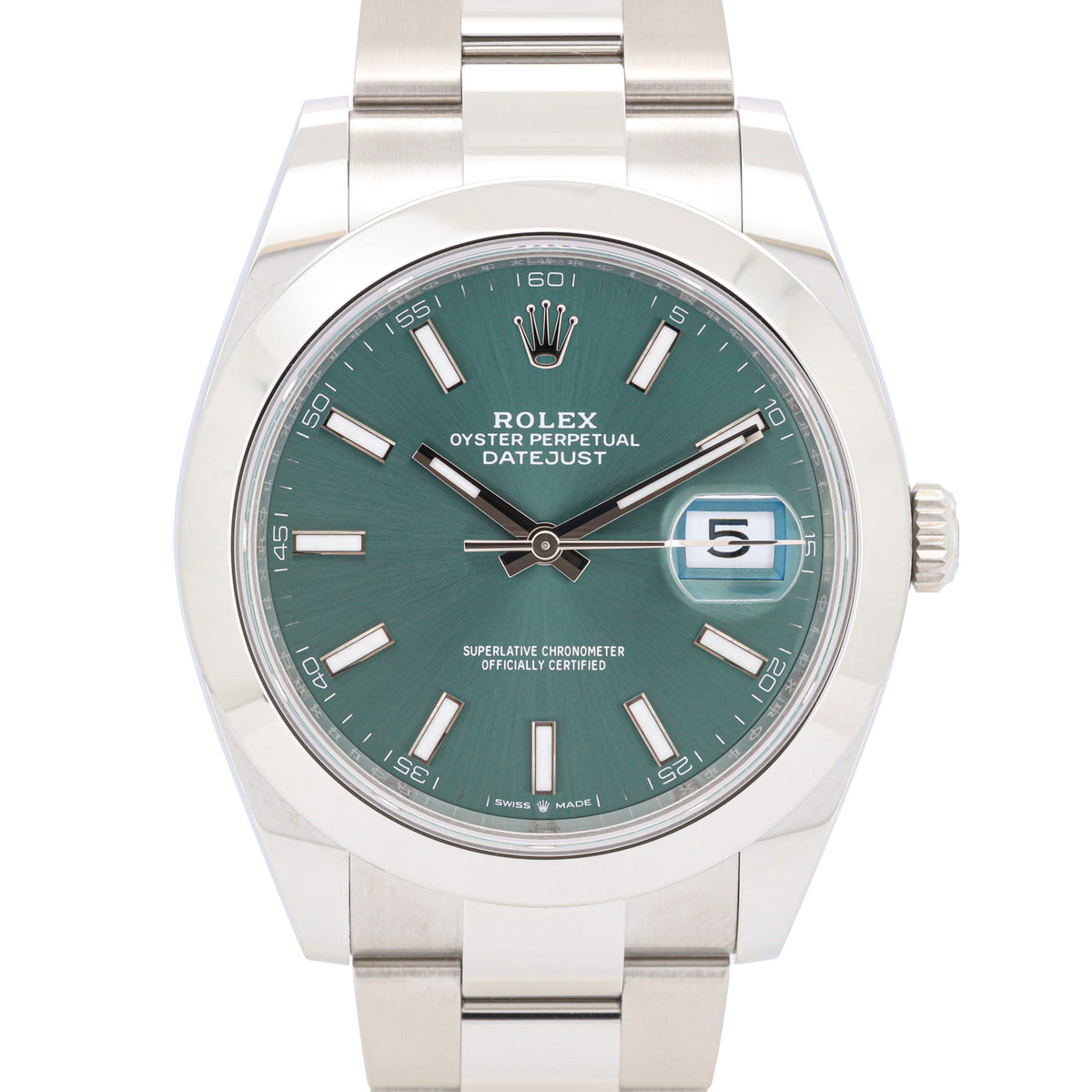 Rolex Datejust 41 126300 Mint Green Dial NEW 2026