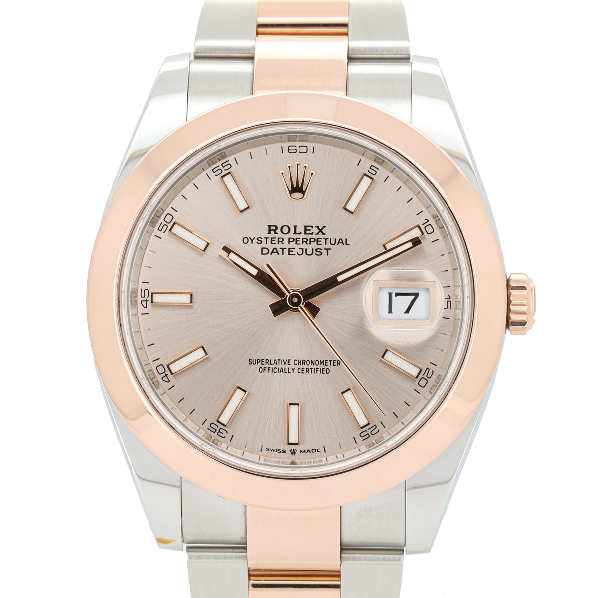 Rolex Datejust 41 126301 Sundust Dial Everose Bicolor Roségold