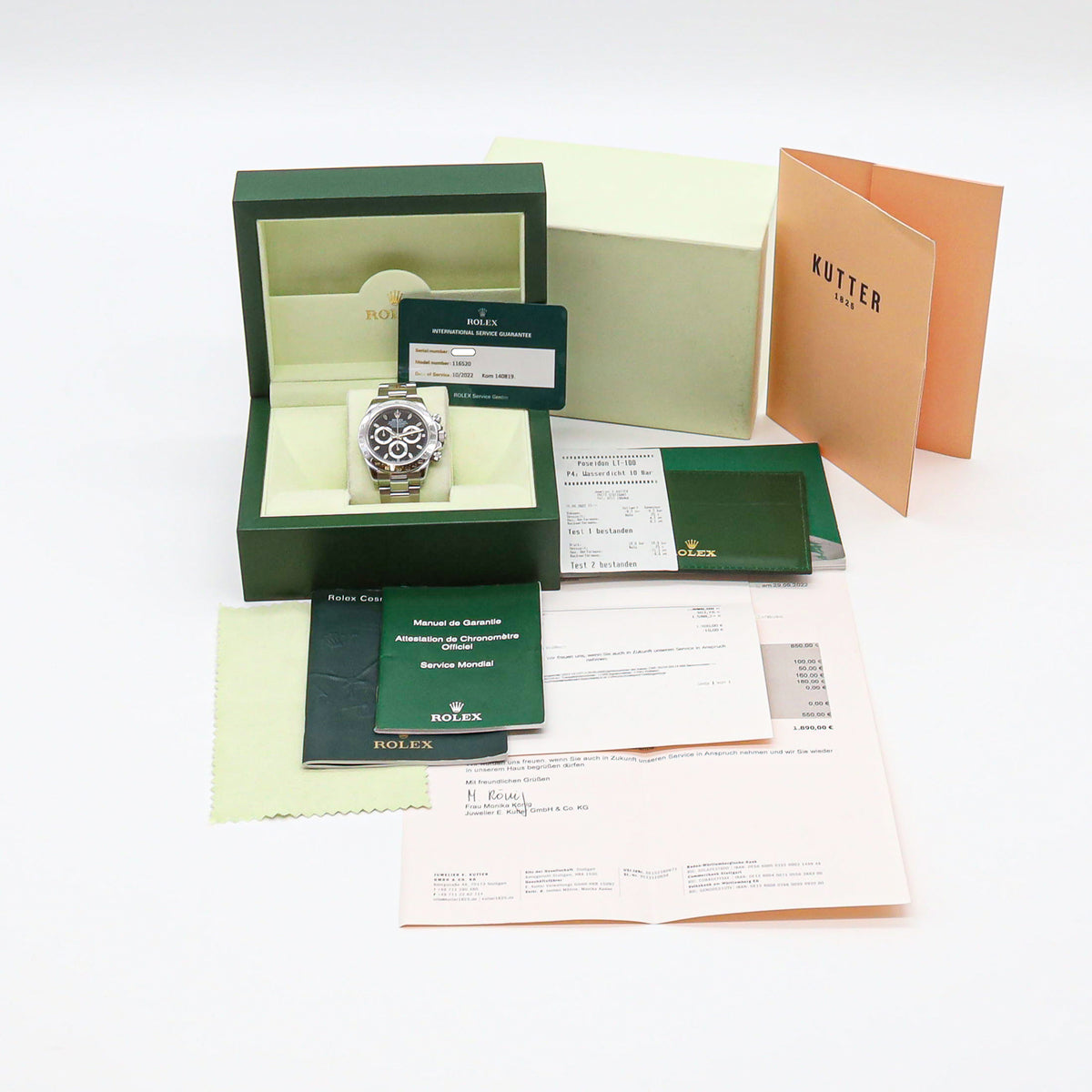 Rolex Daytona 116520 "Rehhaut" Black Dial Revision 2022