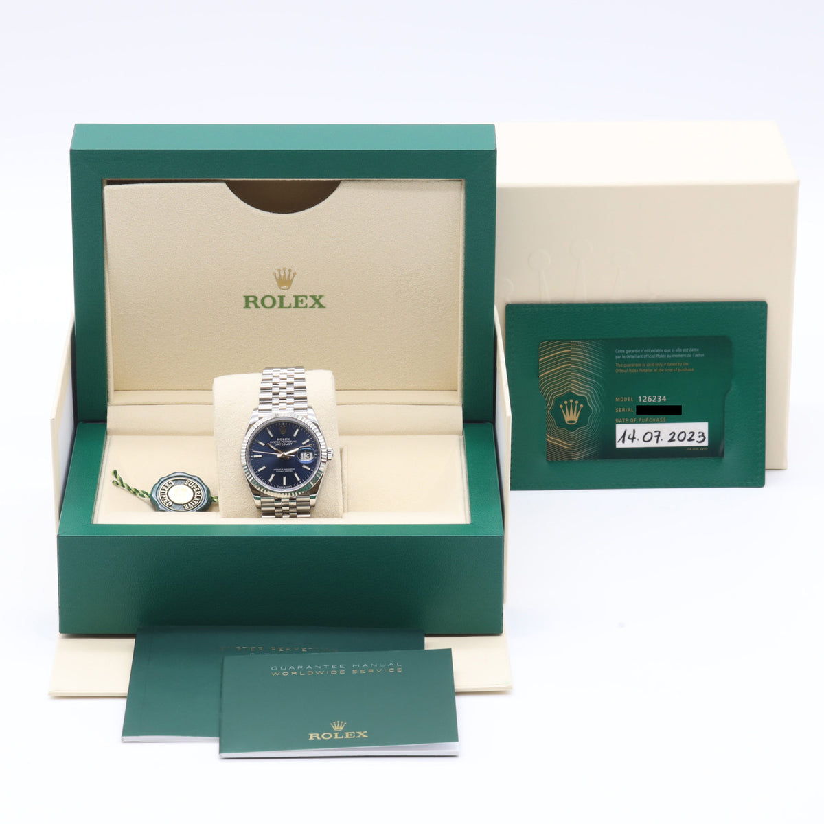 Rolex Datejust 36mm 126234 Jubilee Blue Dial 2023