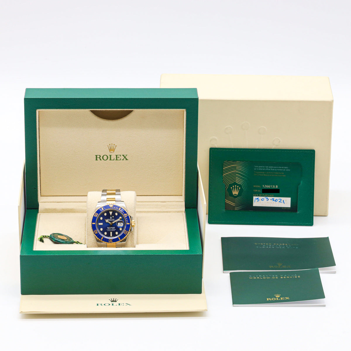 Rolex Submariner Date 41 126613LB Bluesy Stahl-Gold Full Set