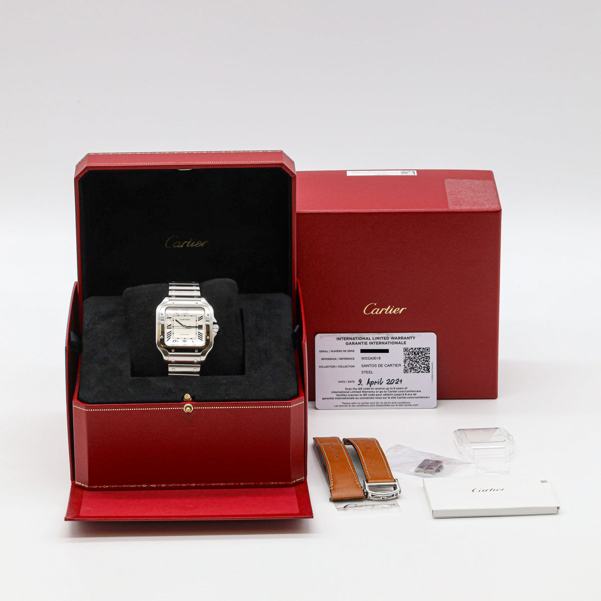 Cartier Santos De Cartier Edelstahl Automatik 39,8mm WSSA0018