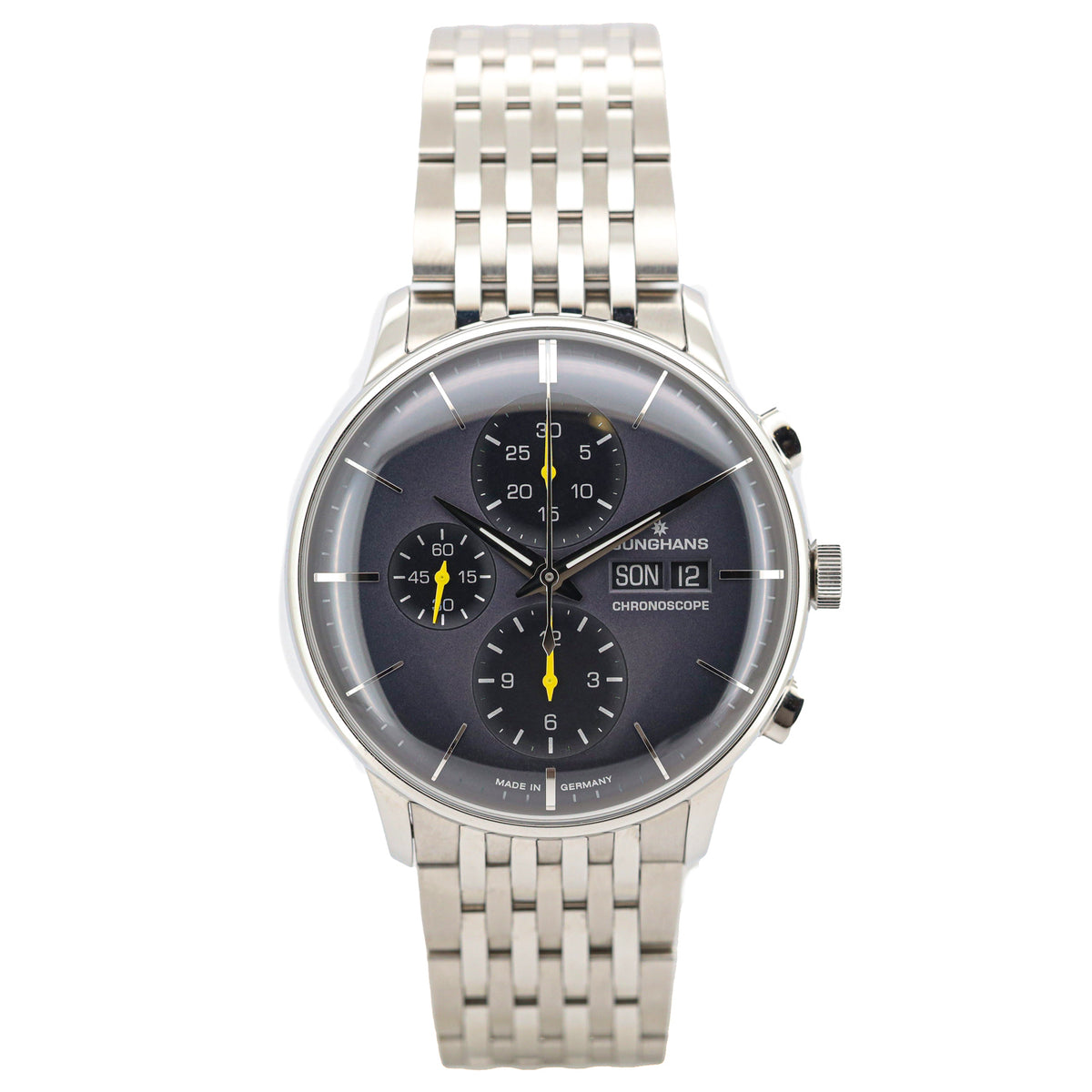 Junghans Meister Chronoscope 40mm 027/4429.46 Edelstahl NEU!!