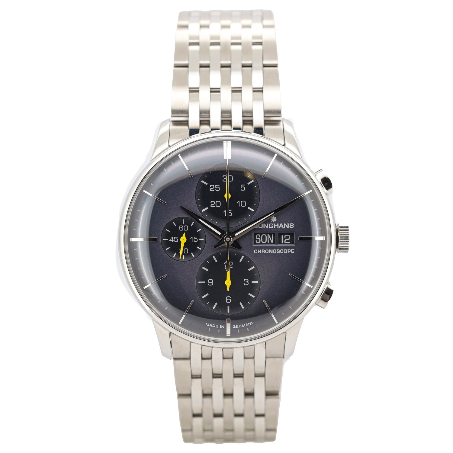 Junghans Meister Chronoscope 40mm 027/4429.46 Edelstahl NEU!!