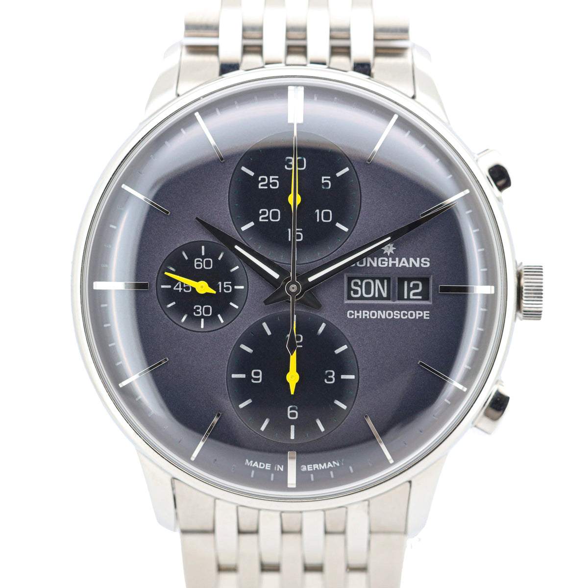 Junghans Meister Chronoscope 40mm 027/4429.46 Edelstahl NEU!!
