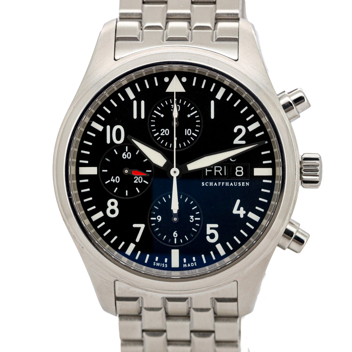 IWC Schaffhausen Fliegeruhr Chrono Pilot 371704 42mm B&P