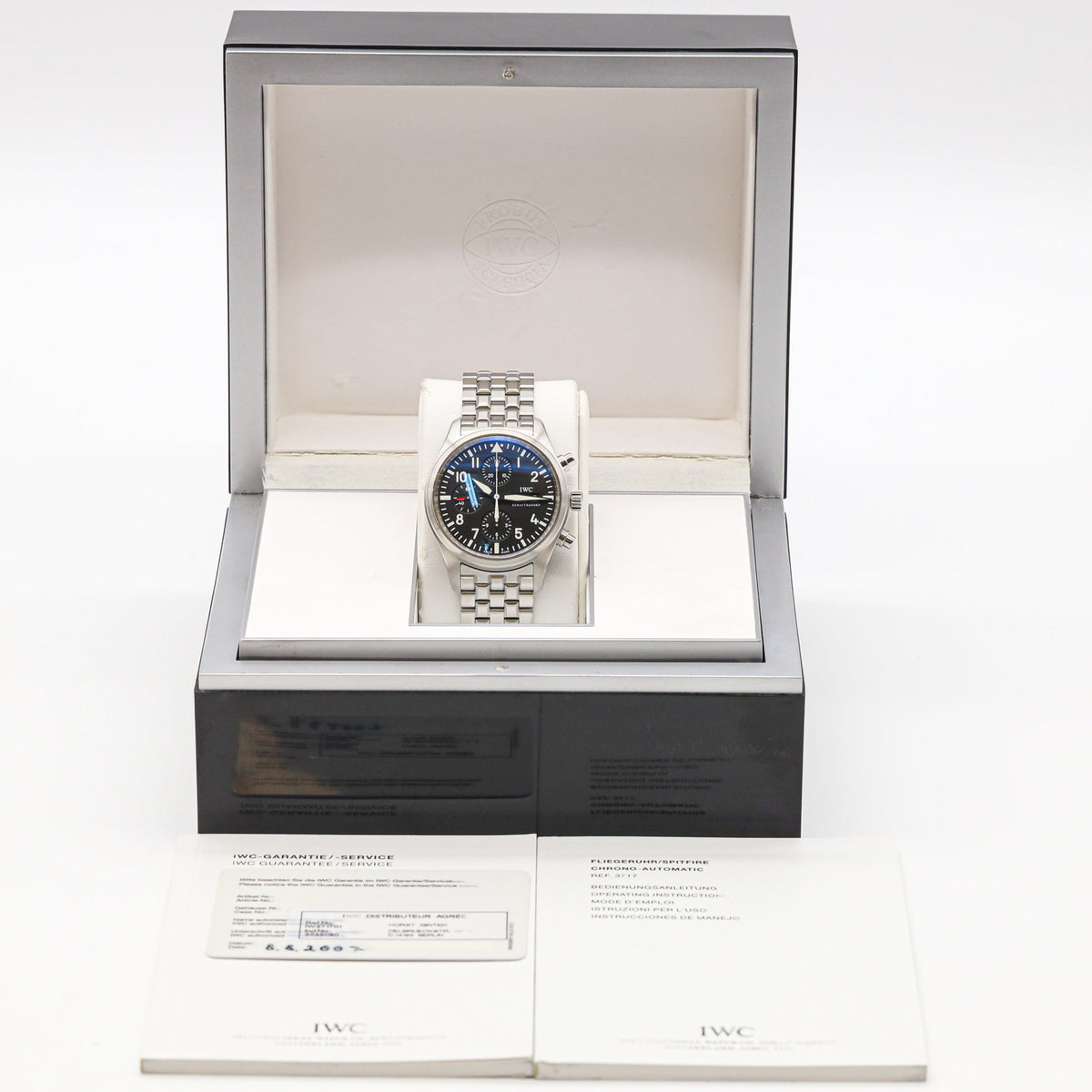 IWC Schaffhausen Fliegeruhr Chrono Pilot 371704 42mm B&P
