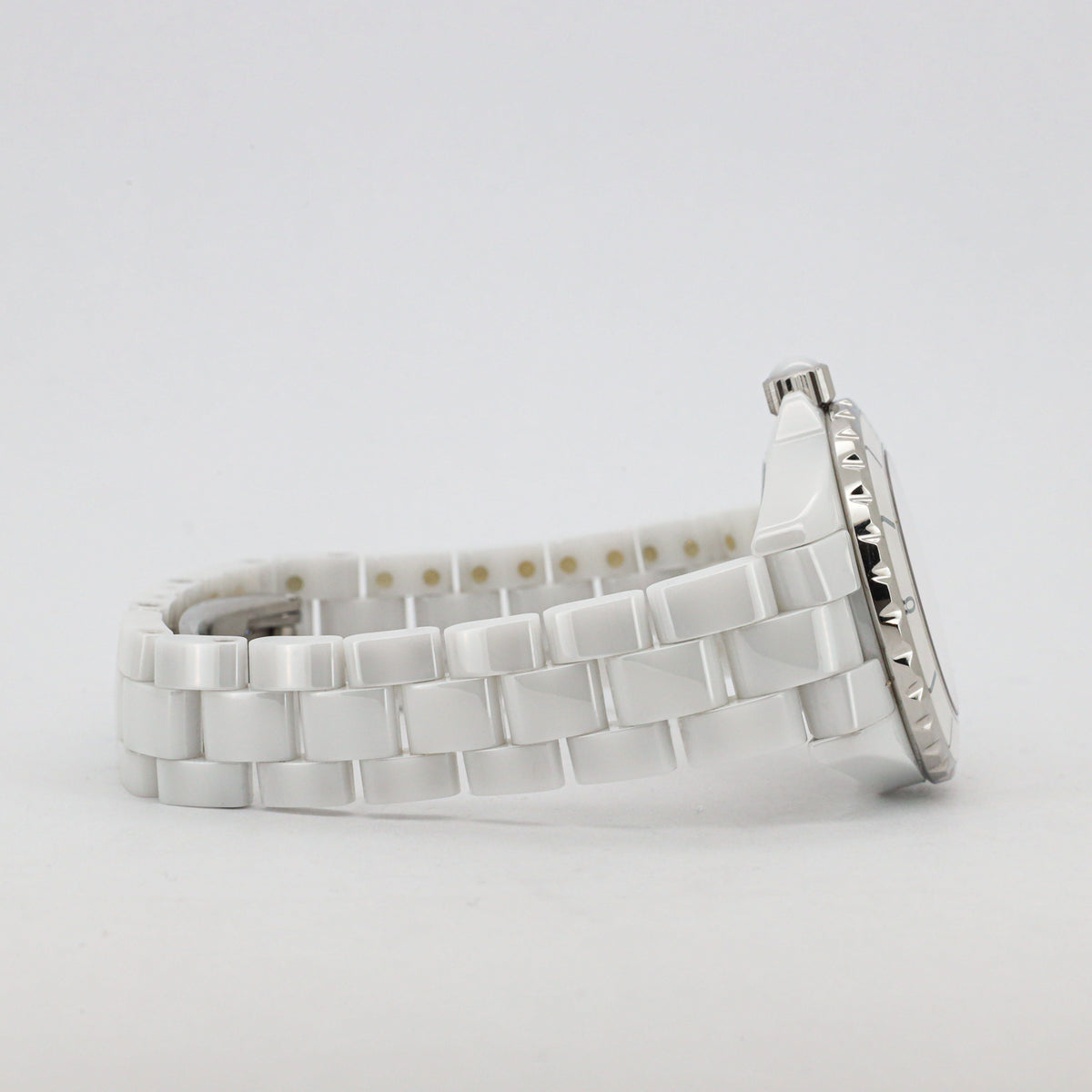 Chanel J12 33mm H0968 White Ceramic Diamond Dial