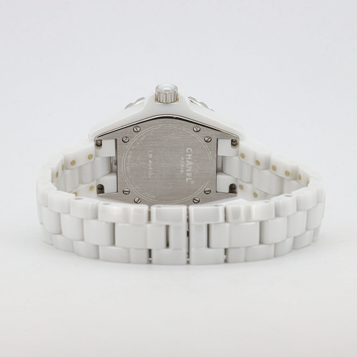 Chanel J12 33mm H0968 White Ceramic Diamond Dial
