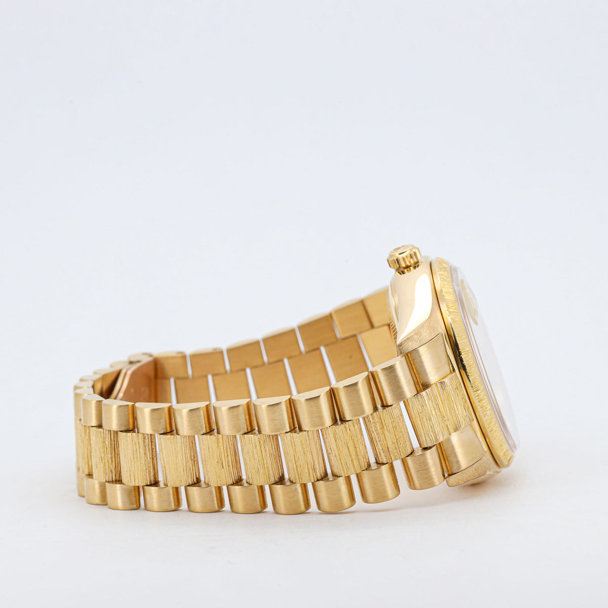 Rolex Day-Date 36 Borke 18078 Gelbgold Papiere 1982