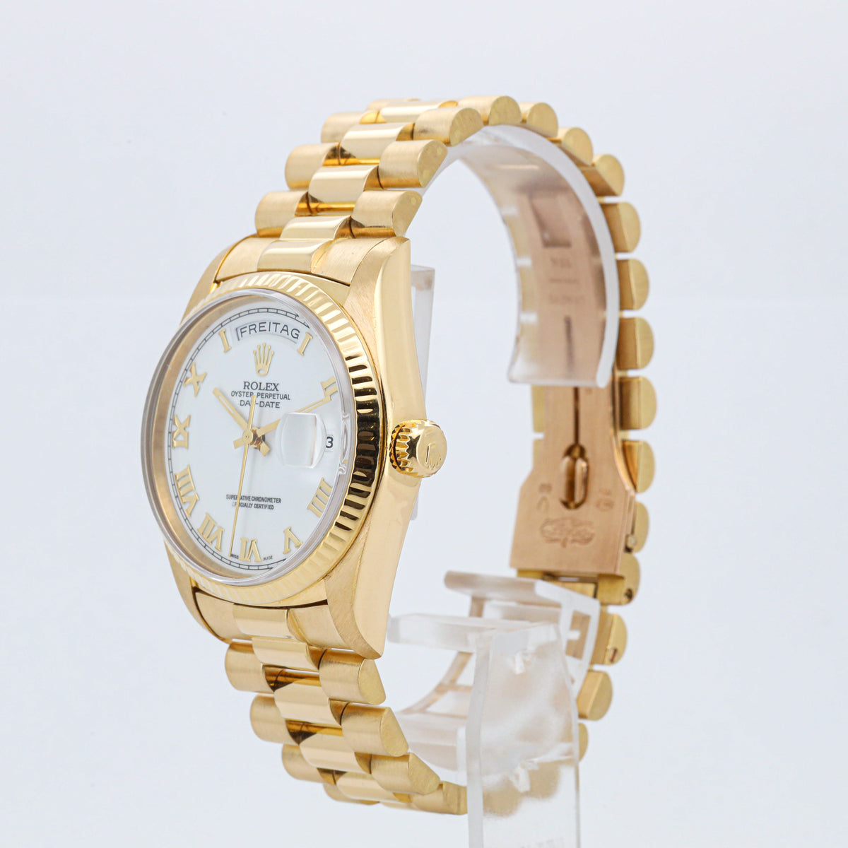 Rolex Day-Date 36 18038 Gelbgold 750 Roman Dial German