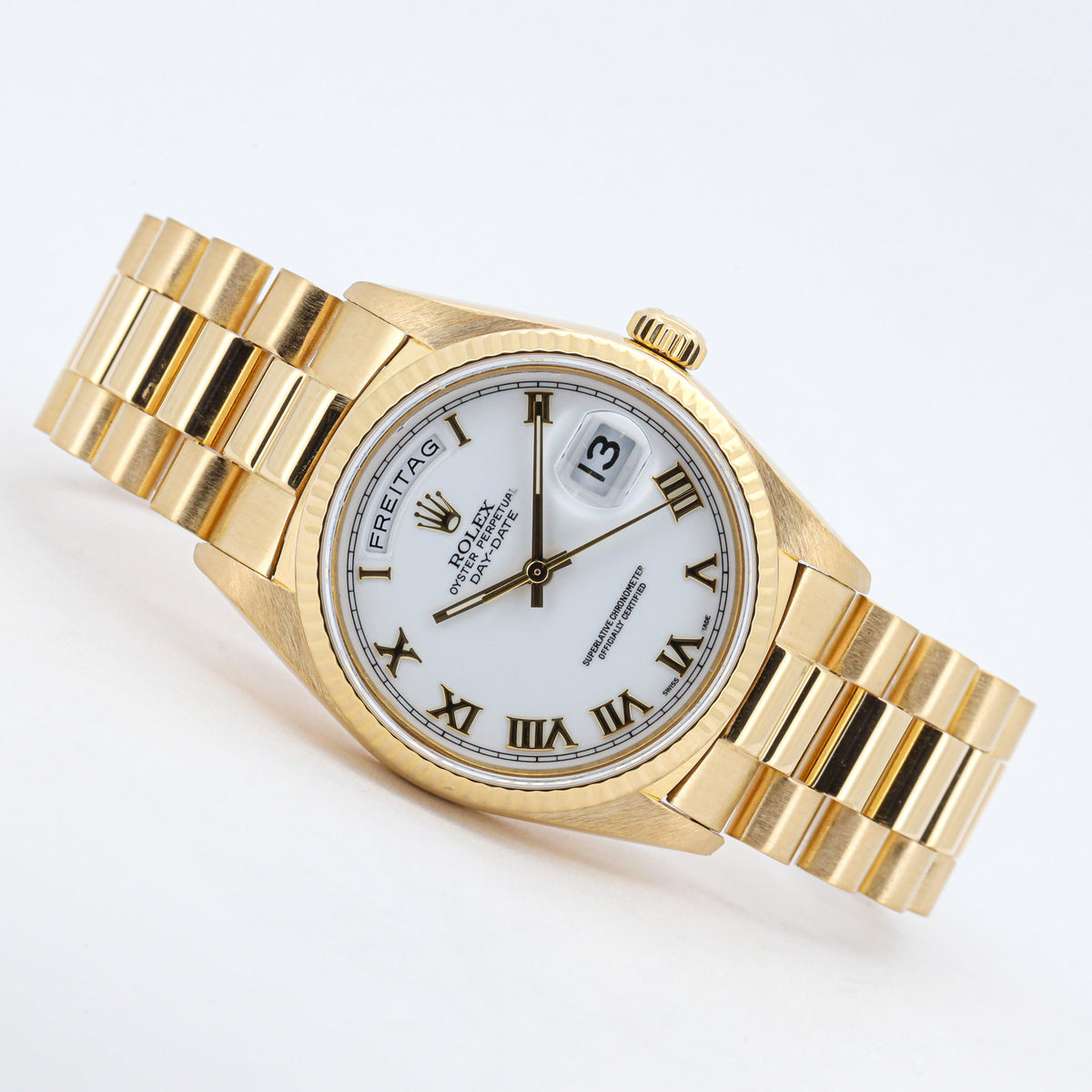 Rolex Day-Date 36 18038 Gelbgold 750 Roman Dial German