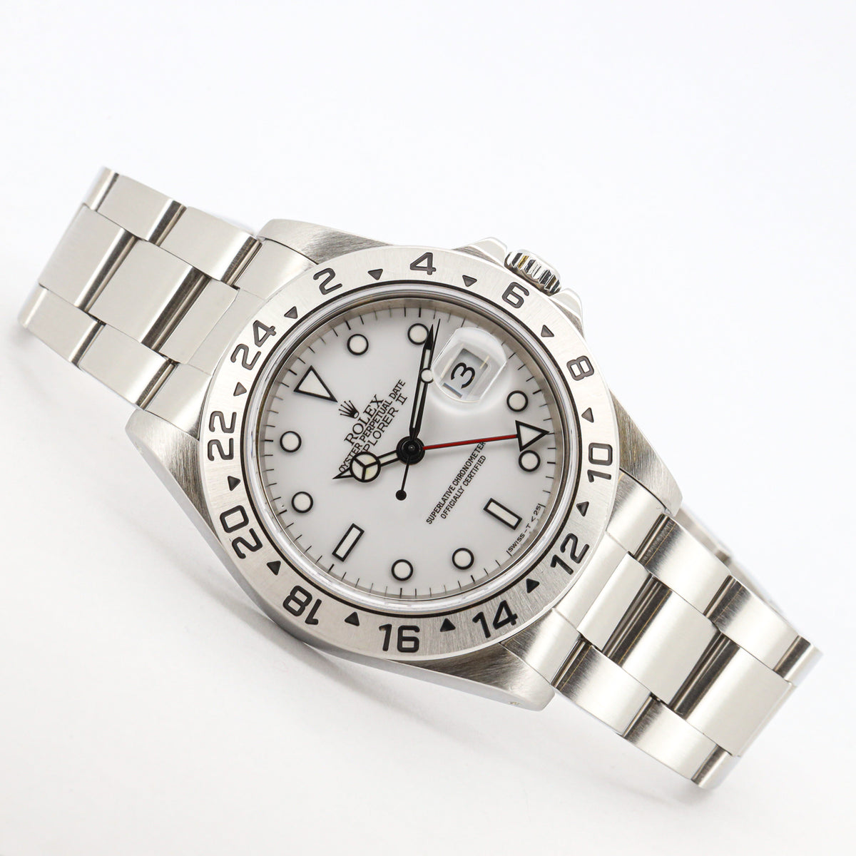 Rolex Explorer II 16570 White Dial Full Set