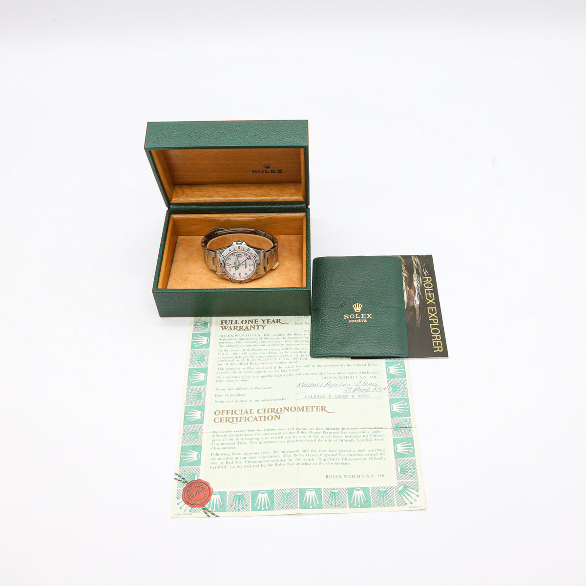 Rolex Explorer II 16570 White Dial Full Set