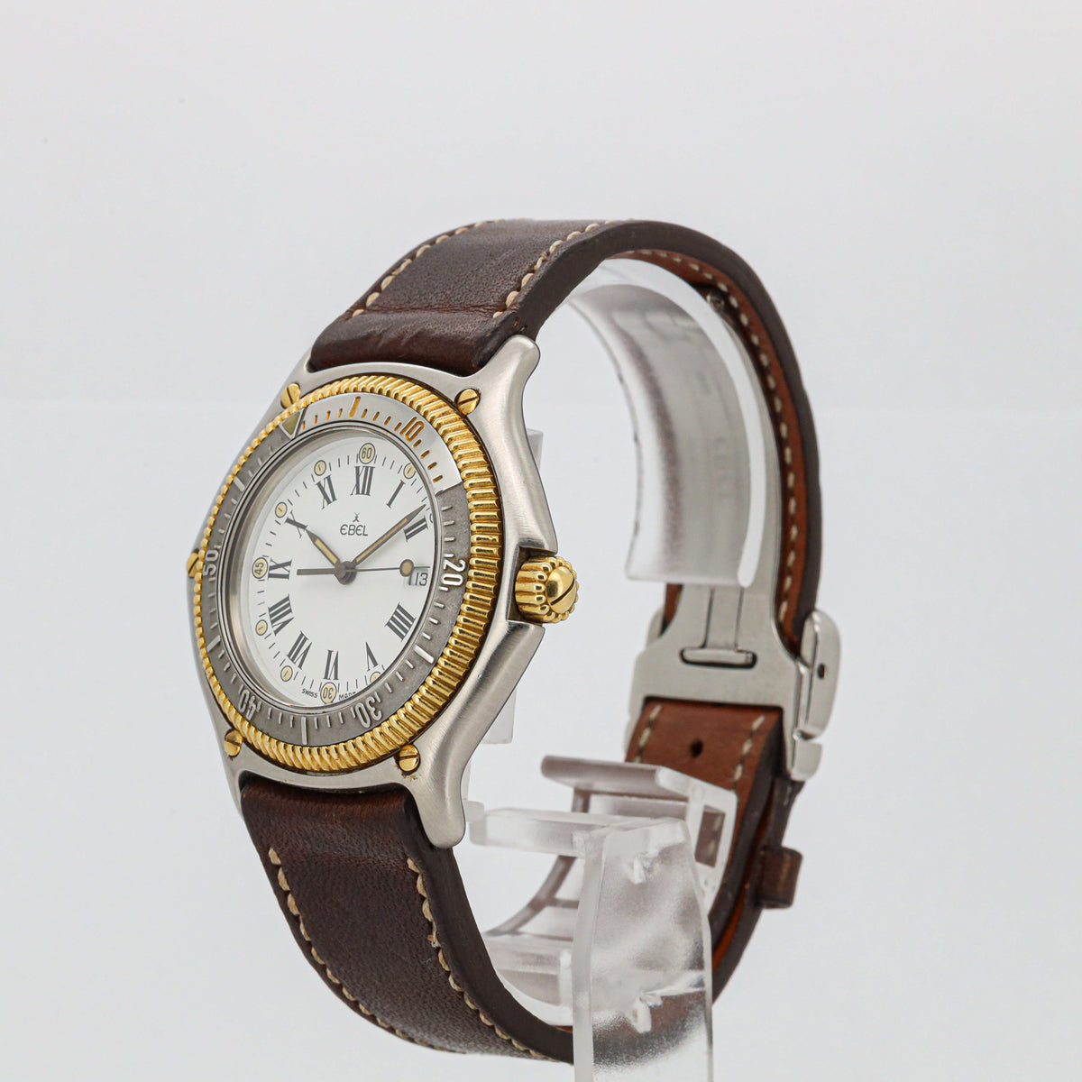 Ebel Discovery 183913 Stahl-Gold 38mm Lederband