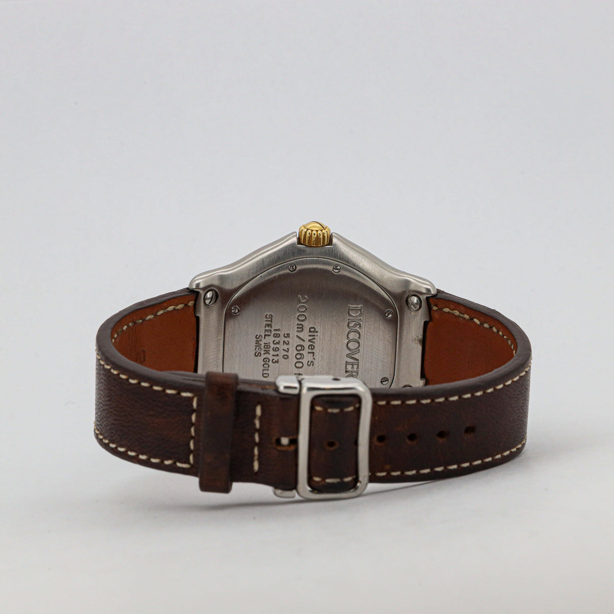 Ebel Discovery 183913 Stahl-Gold 38mm Lederband