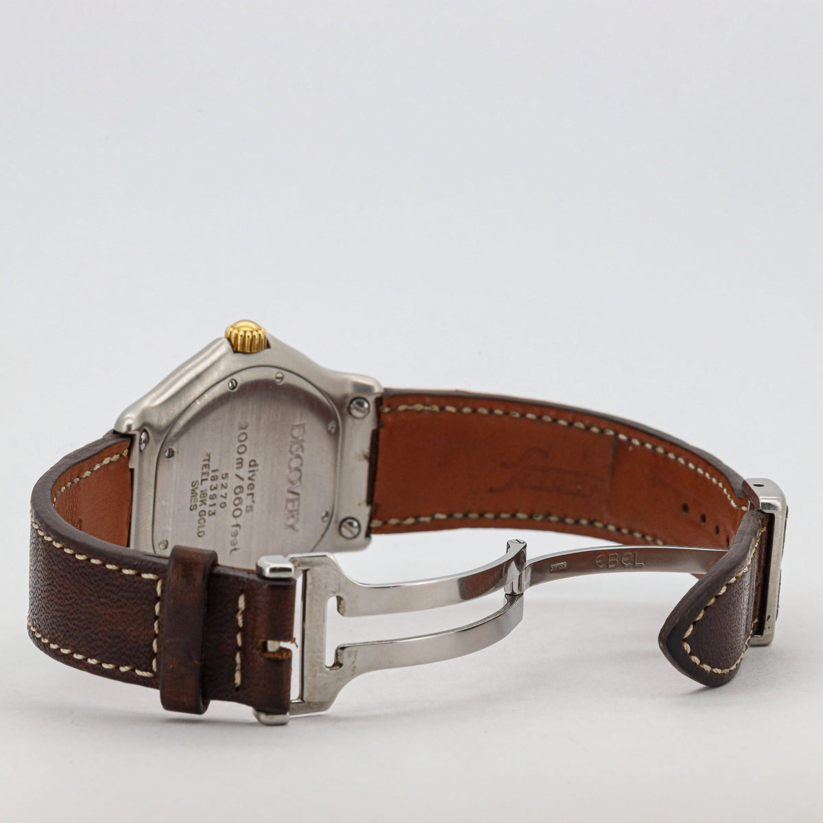 Ebel Discovery 183913 Stahl-Gold 38mm Lederband