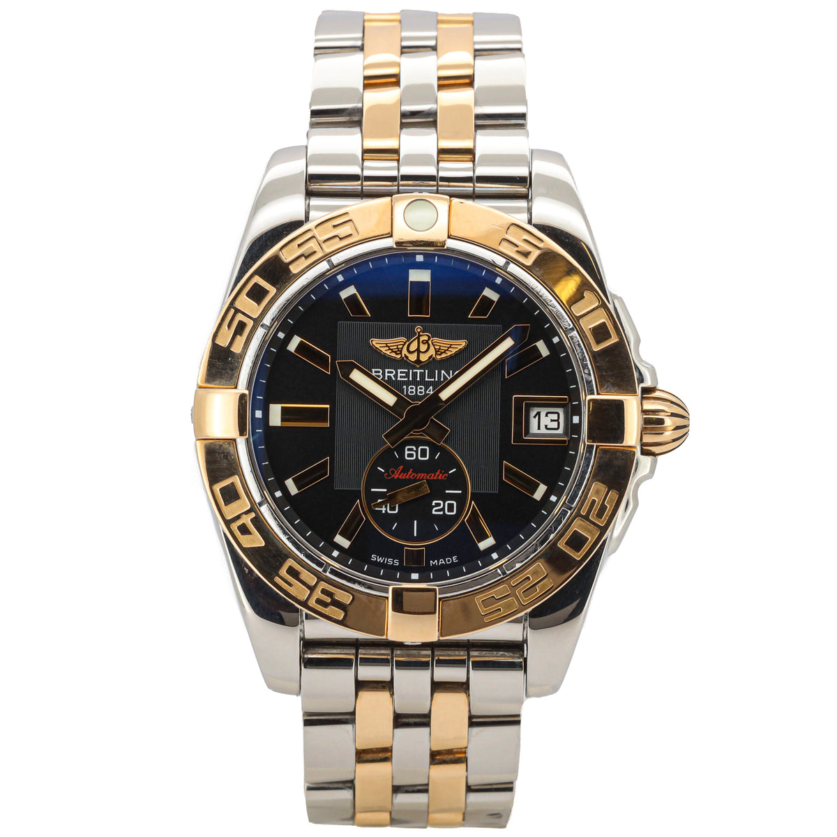 Breitling Galactic 36 C3733012 Stahl/Gold 18K Black Dial LC100