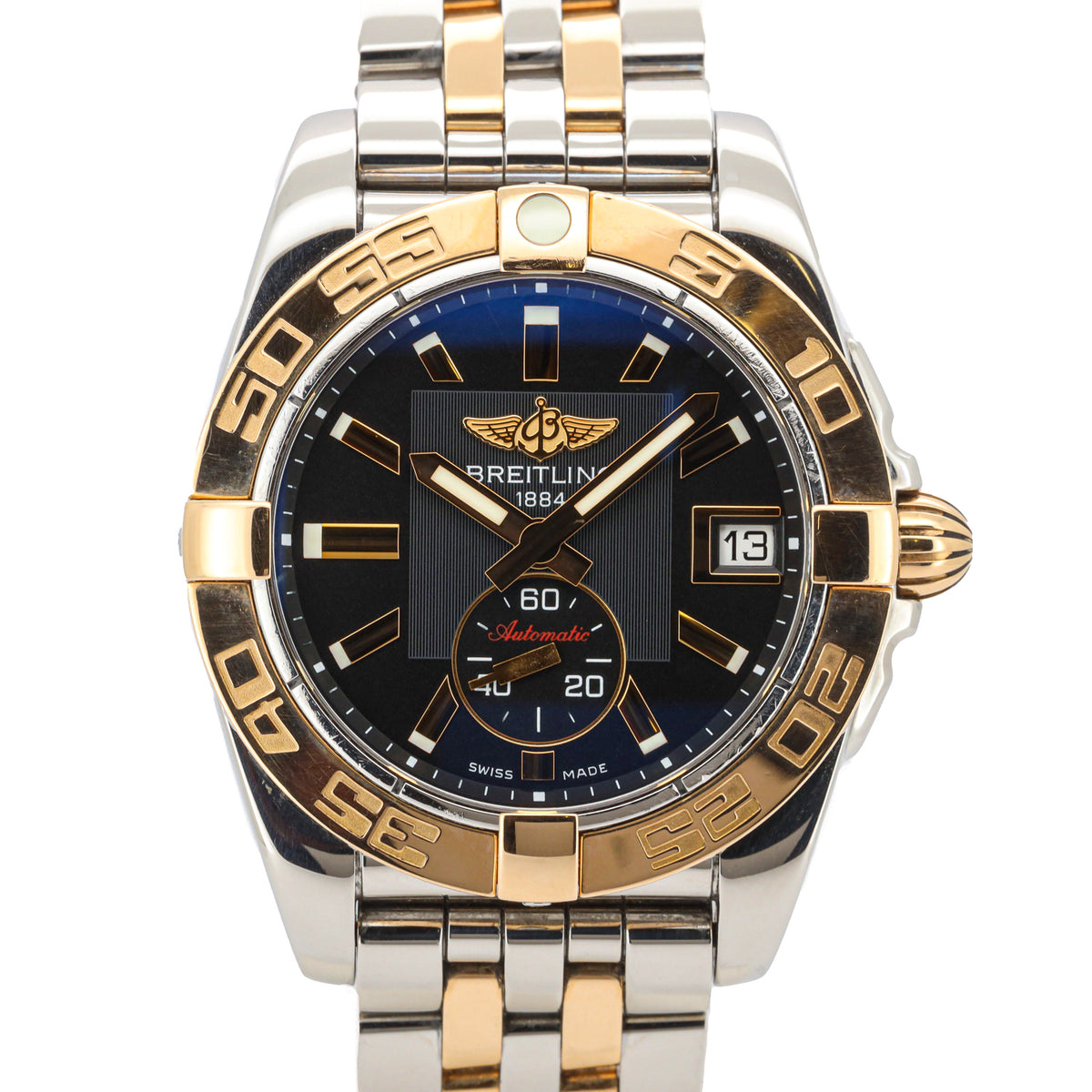 Breitling Galactic 36 C3733012 Stahl/Gold 18K Black Dial LC100