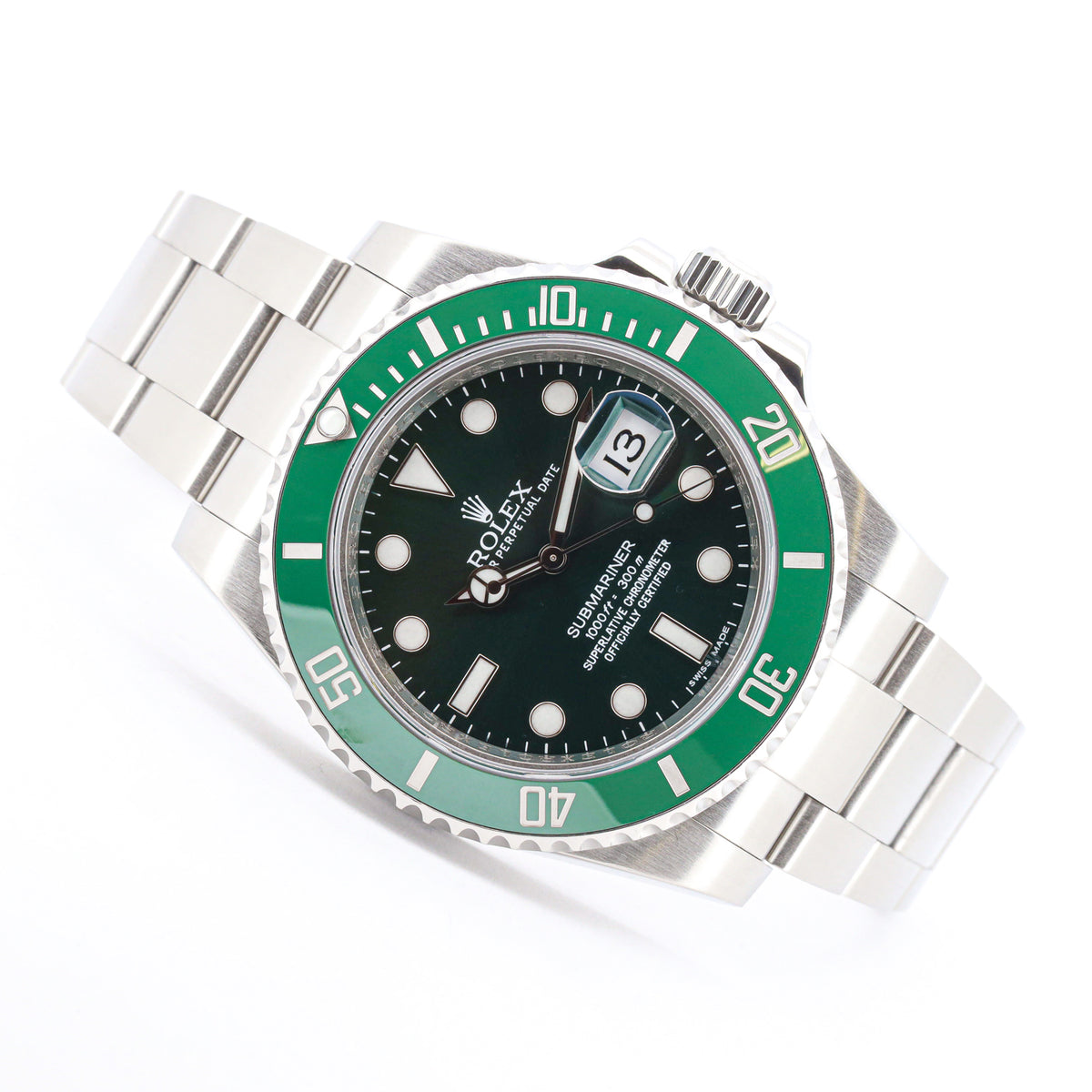 Rolex Submariner Date 40 116610LV Hulk Edelstahl Automatik