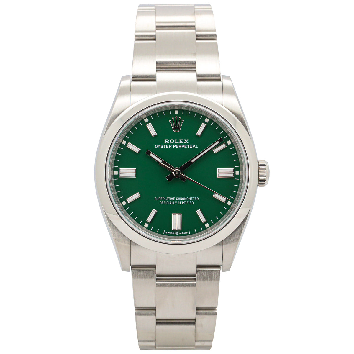 Rolex Datejust 36 126000 Green Dial Qyster Edelstahl Automatik