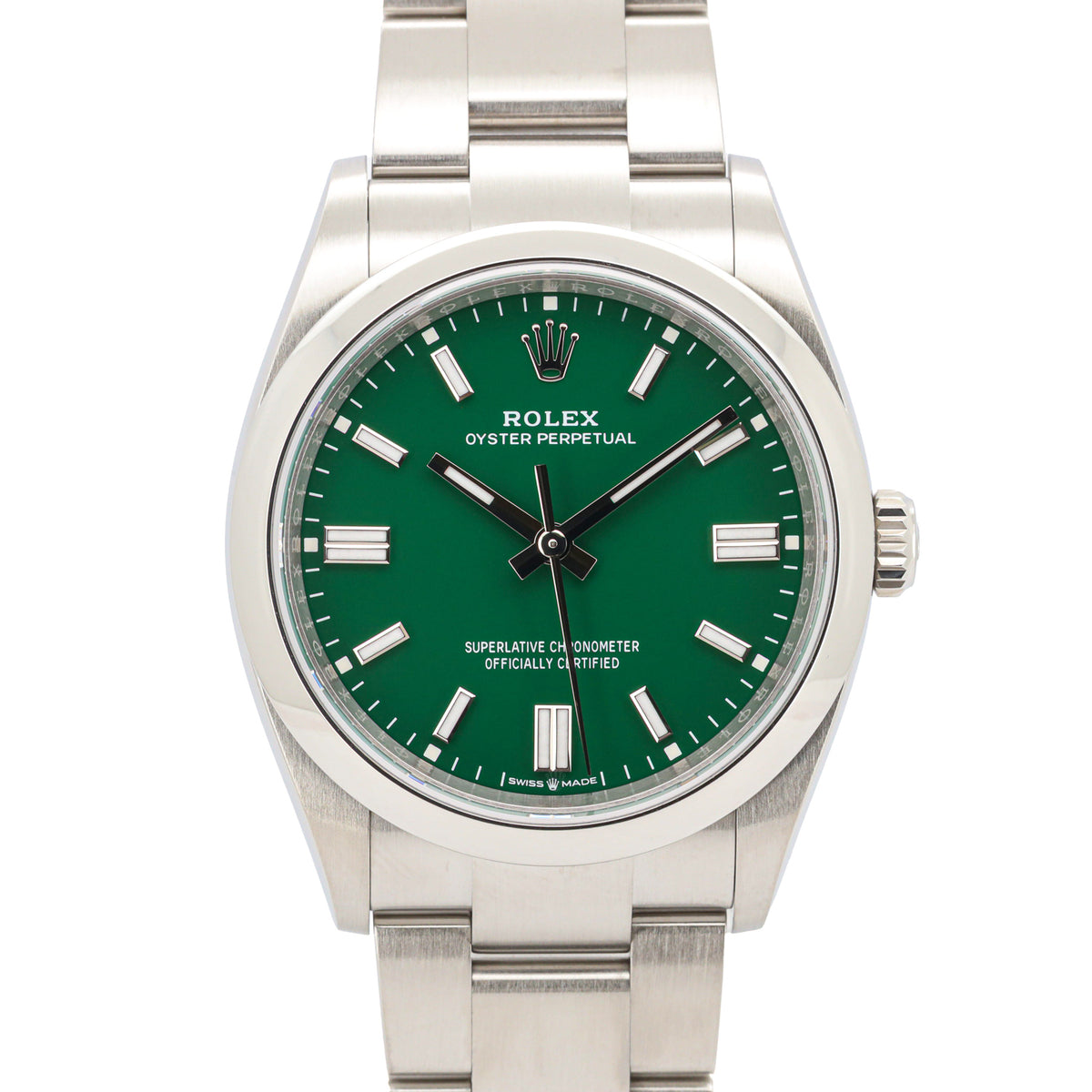Rolex Datejust 36 126000 Green Dial Qyster Edelstahl Automatik