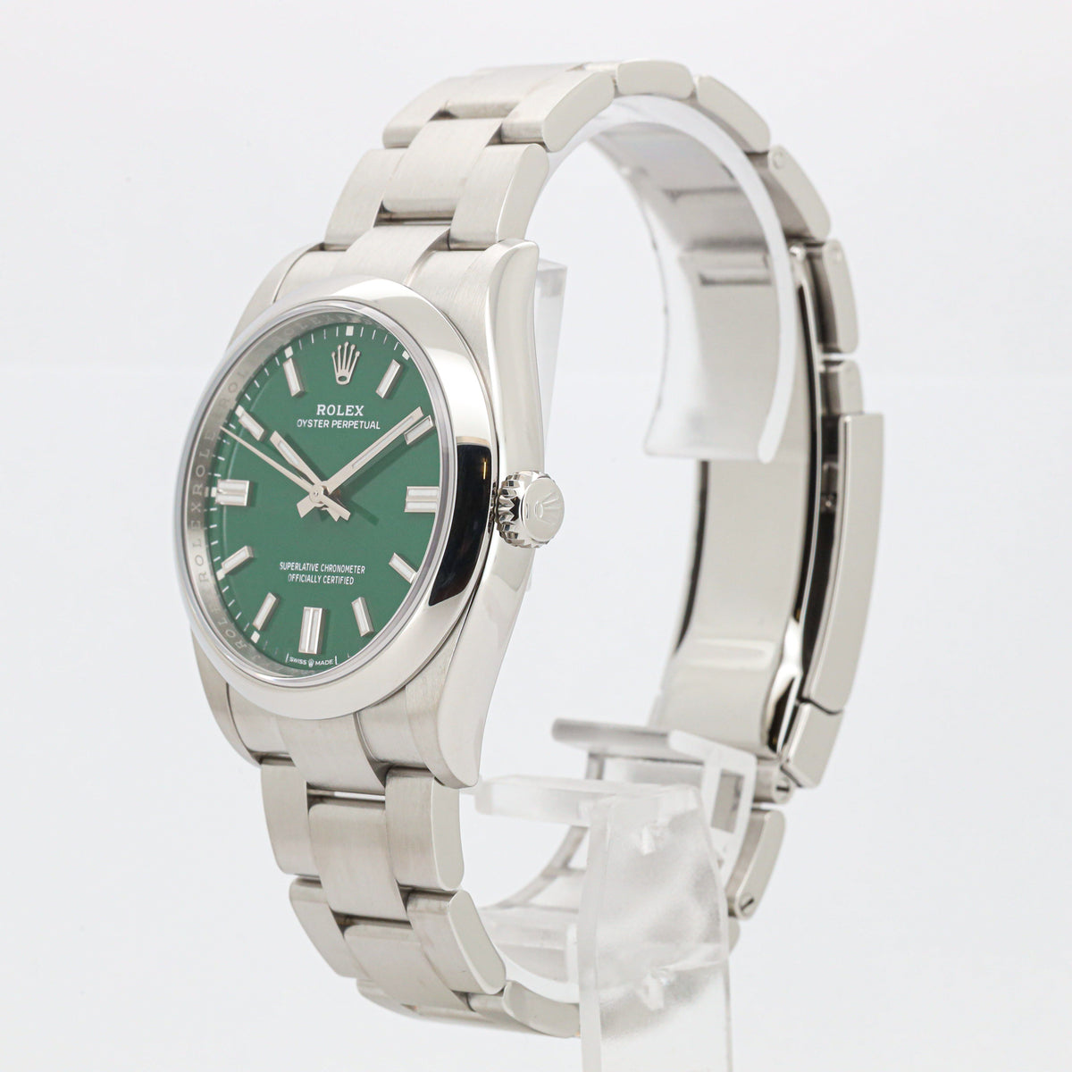 Rolex Datejust 36 126000 Green Dial Qyster Edelstahl Automatik