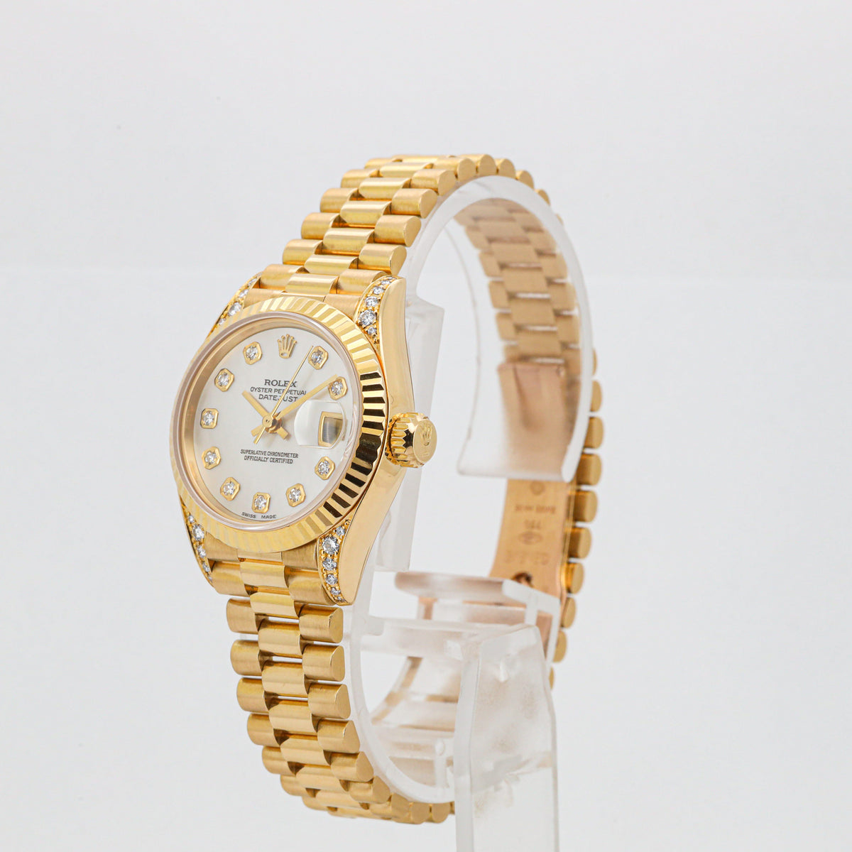 Rolex Lady Datejust 26mm 69238 18K Gold Mother of Pearl Diamond