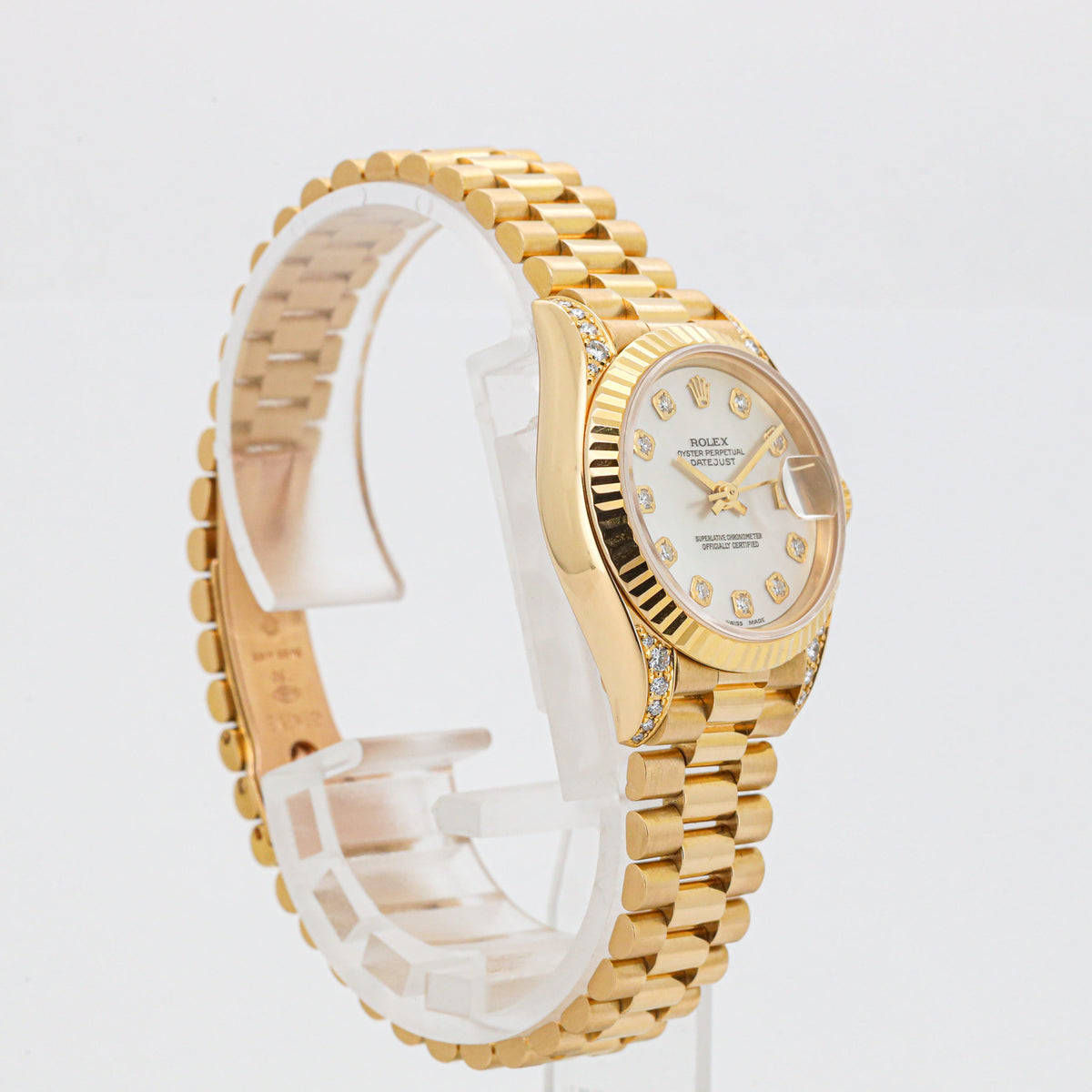 Rolex Lady Datejust 26mm 69238 18K Gold Mother of Pearl Diamond
