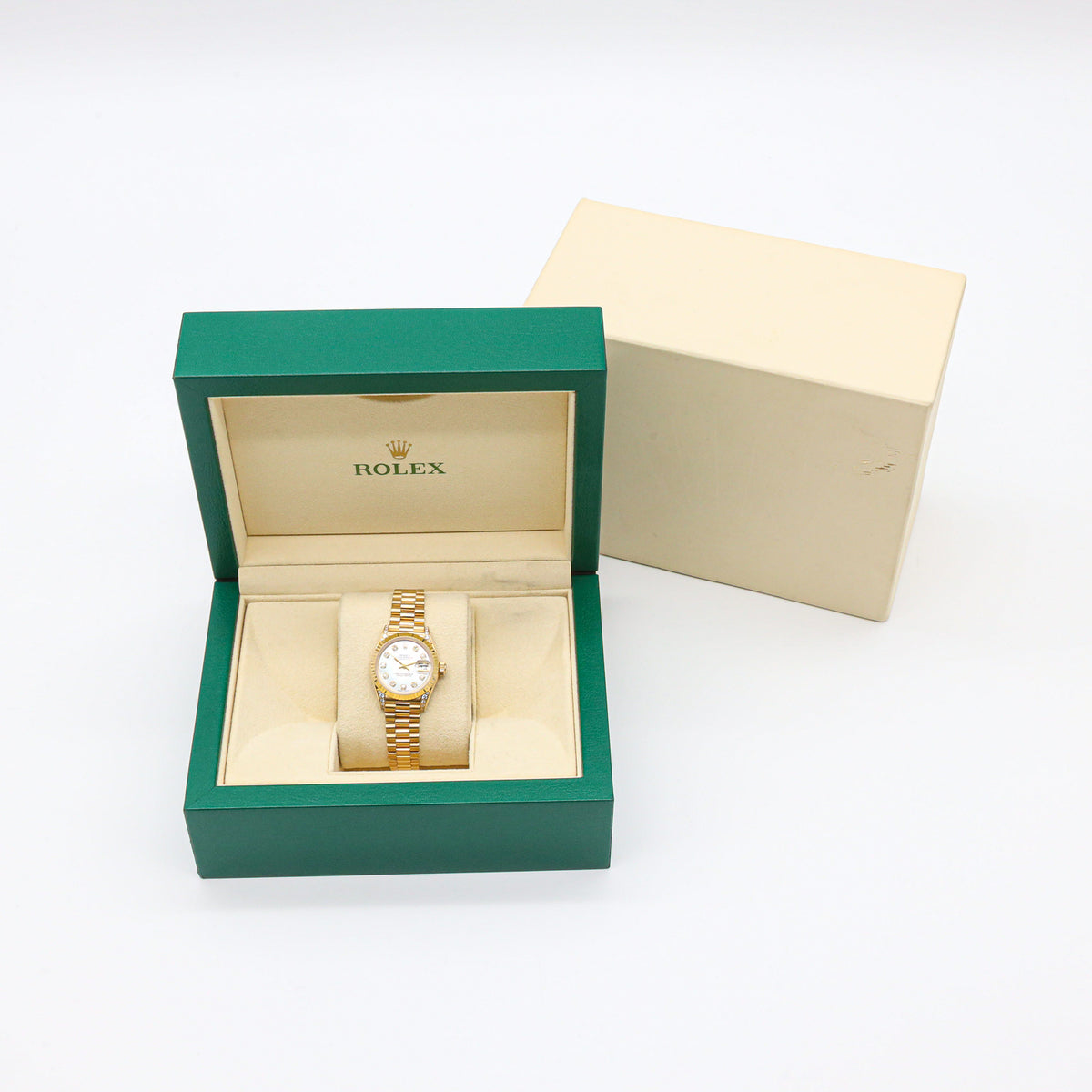 Rolex Lady Datejust 26mm 69238 18K Gold Mother of Pearl Diamond
