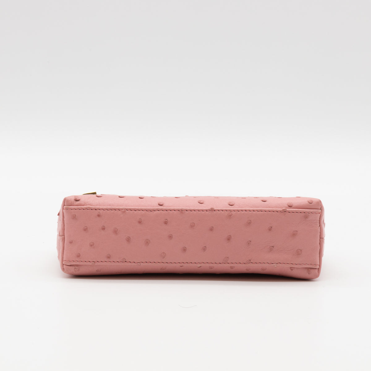 Loro Piana Extra Pocket L19 Pink Straußenleder Ostrich Tasche Neu