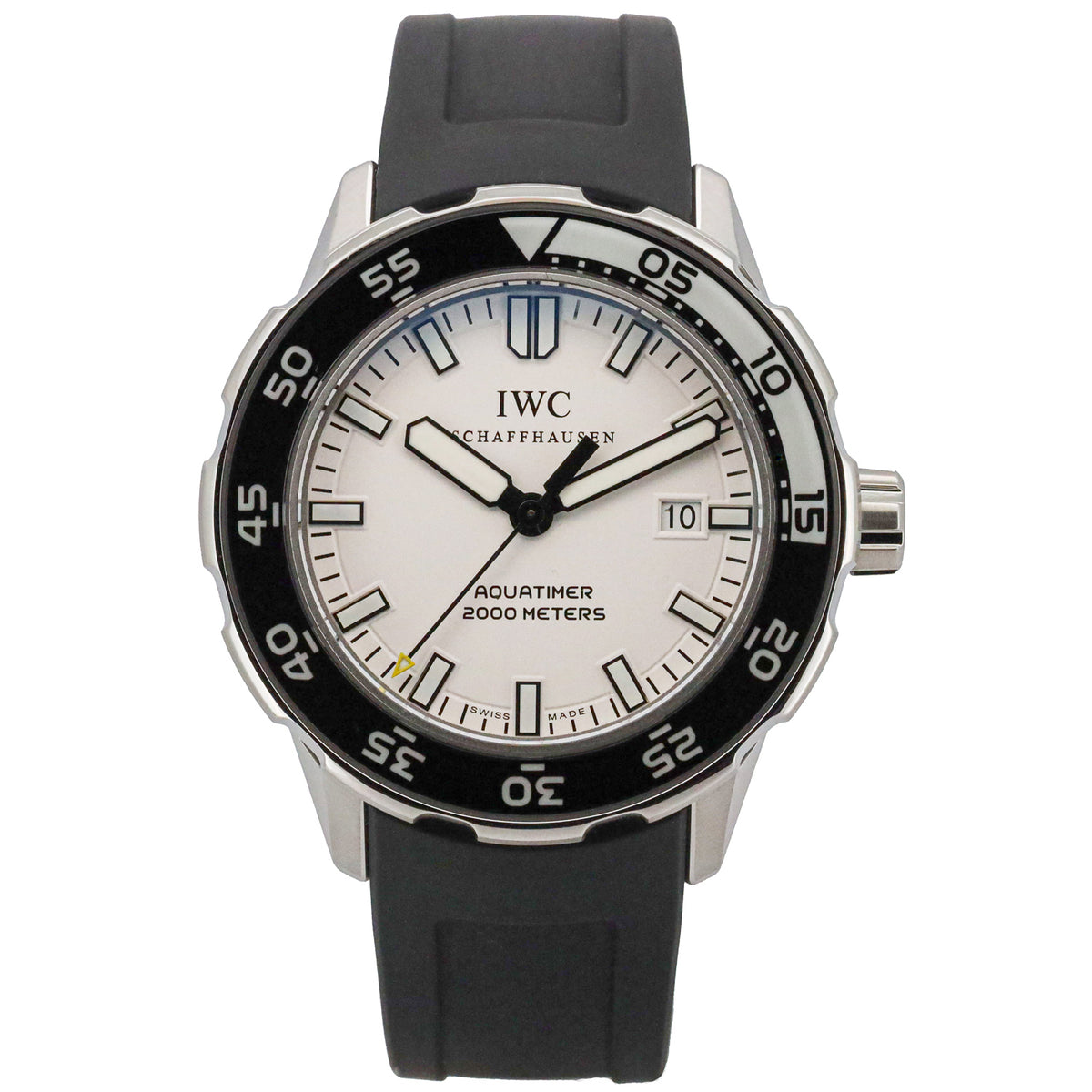 IWC Schaffhausen Apuatimer Automatic 2000 IW356806 White Dial Edelstahl/Krautschuk
