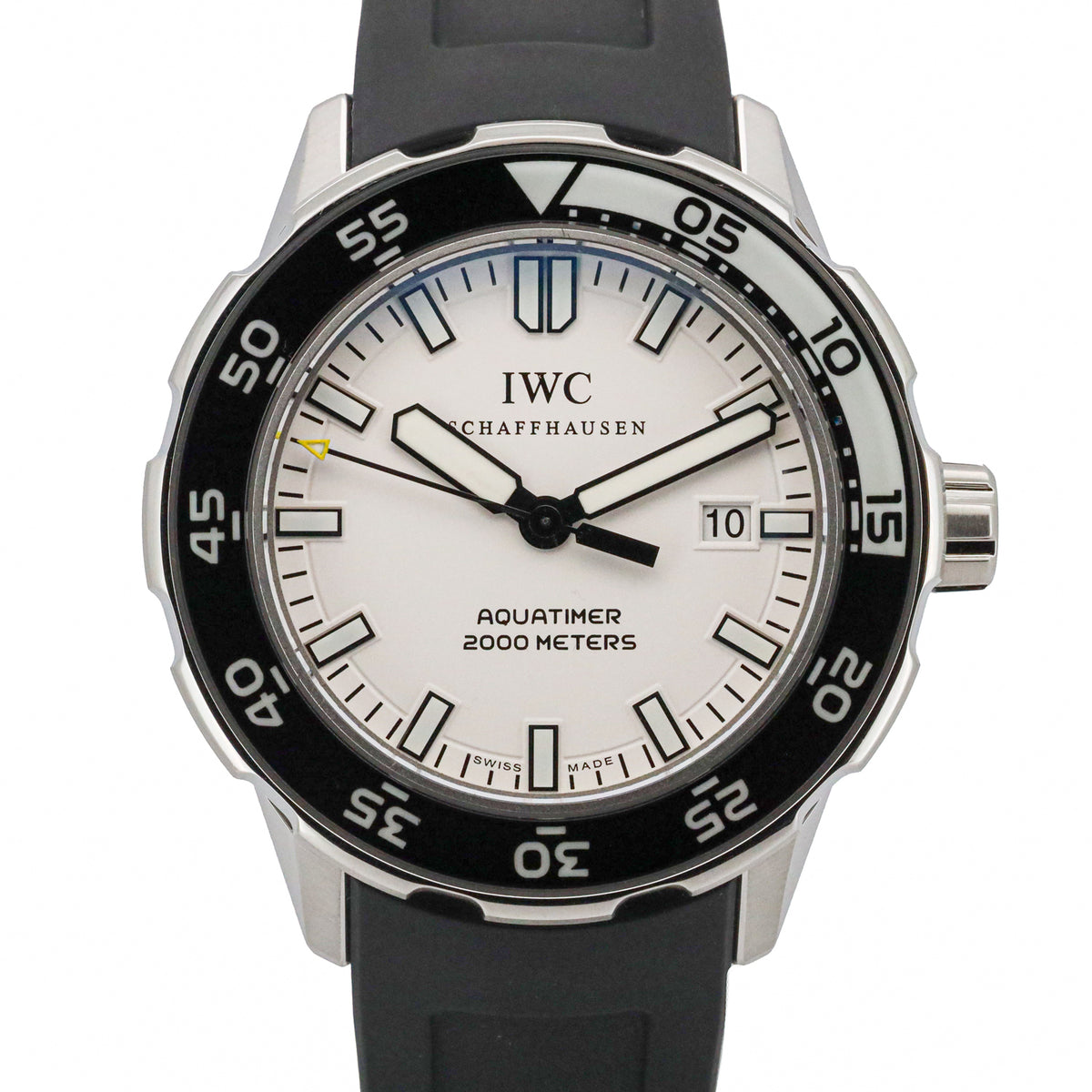 IWC Schaffhausen Apuatimer Automatic 2000 IW356806 White Dial Edelstahl/Krautschuk