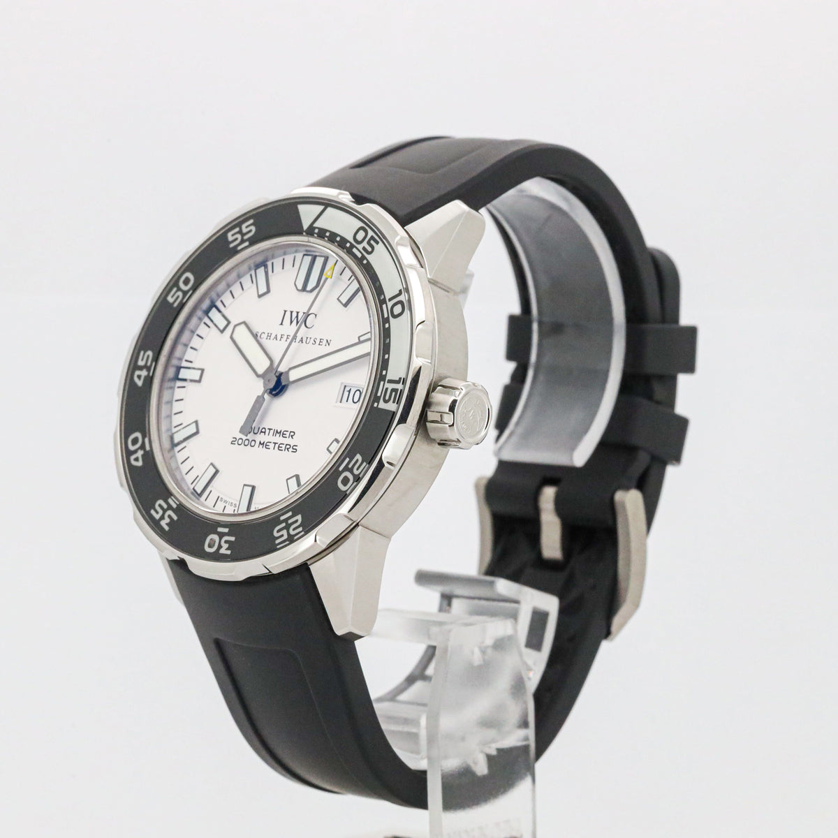 IWC Schaffhausen Apuatimer Automatic 2000 IW356806 White Dial Edelstahl/Krautschuk