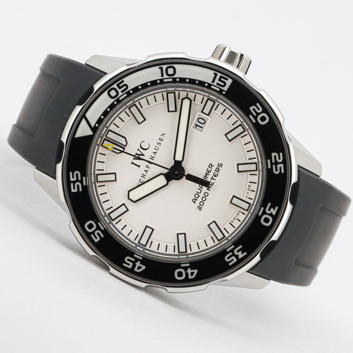 IWC Schaffhausen Apuatimer Automatic 2000 IW356806 White Dial Edelstahl/Krautschuk
