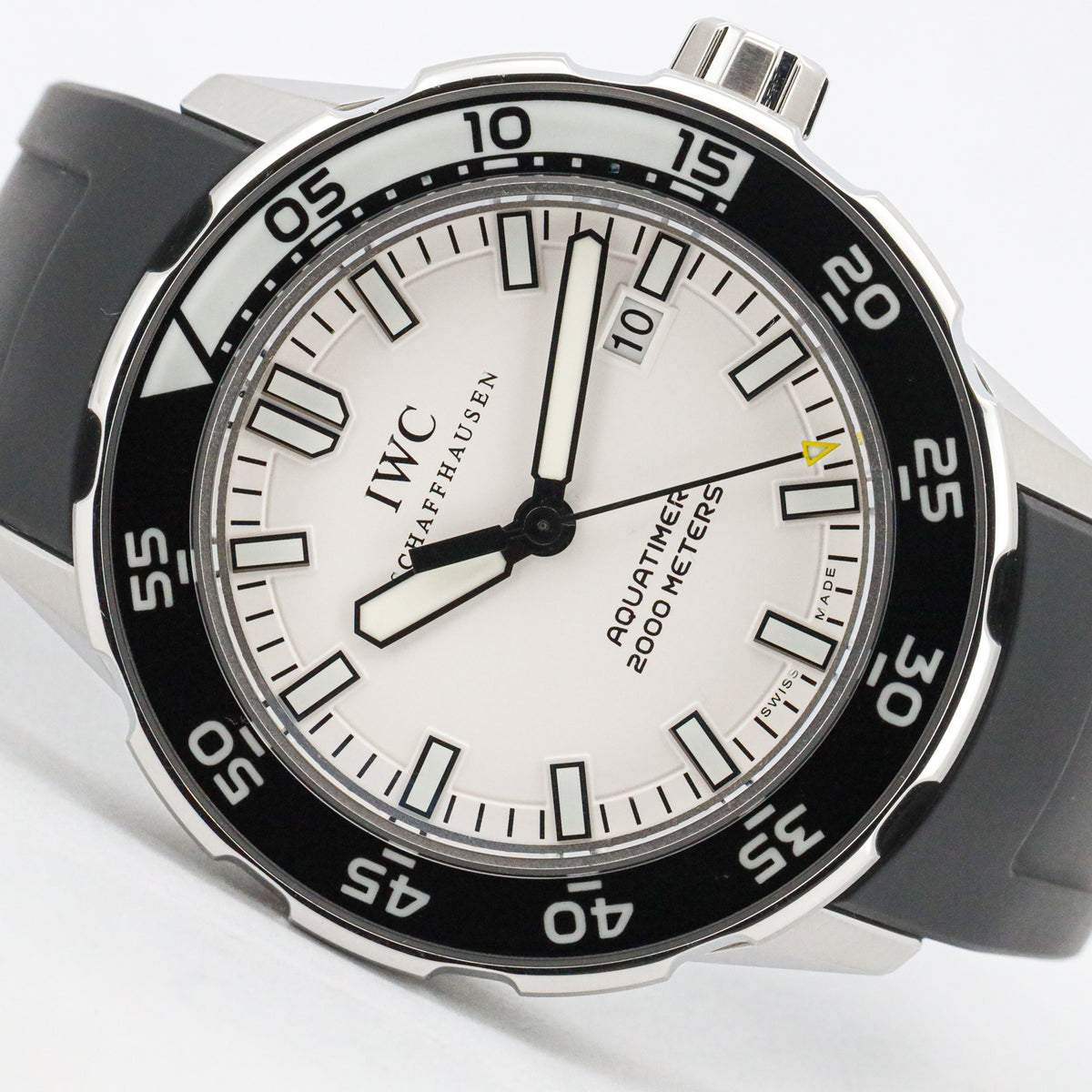 IWC Schaffhausen Apuatimer Automatic 2000 IW356806 White Dial Edelstahl/Krautschuk