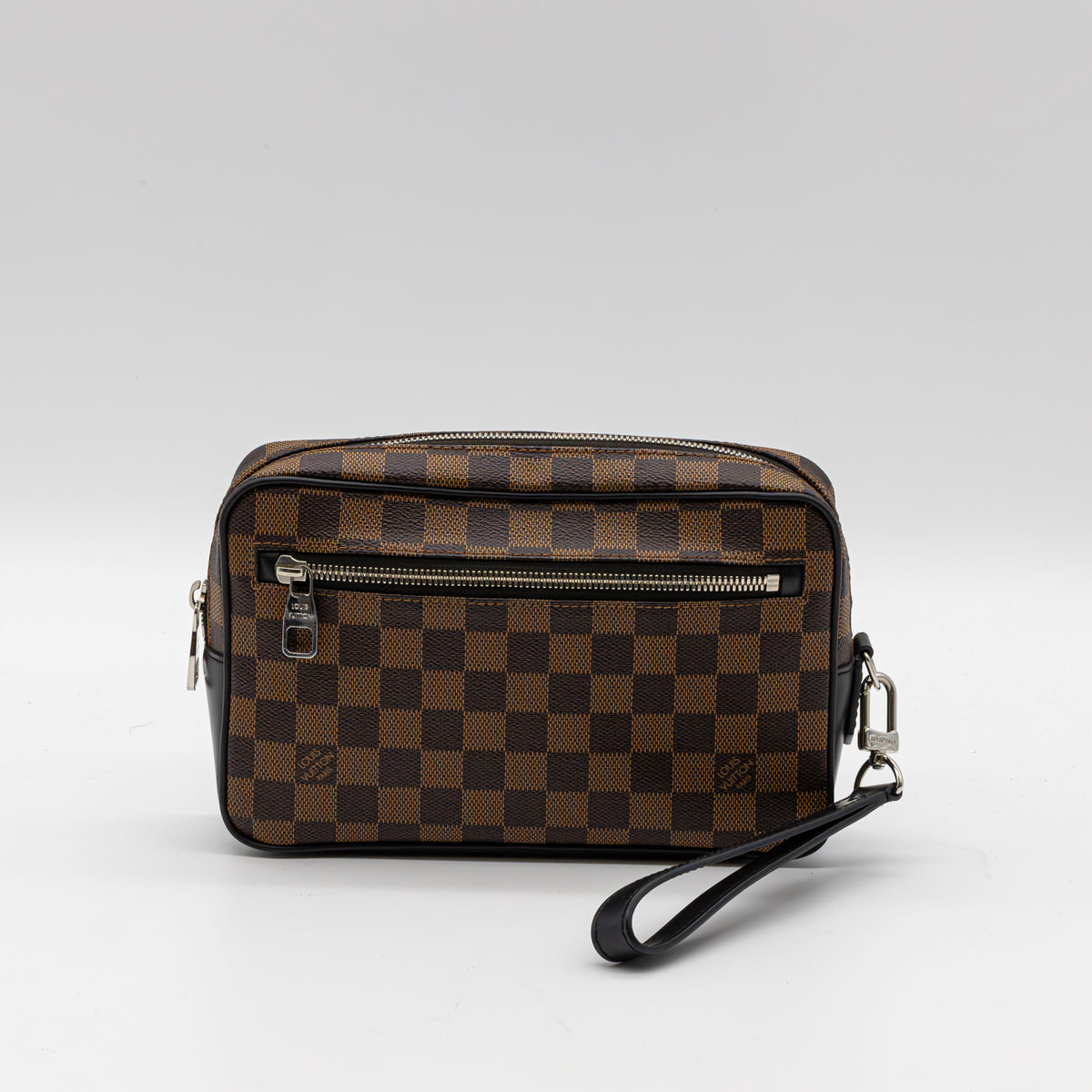 Louis Vuitton Kasai Damier Ebene Clutch Segeltuch Tasche Pochette