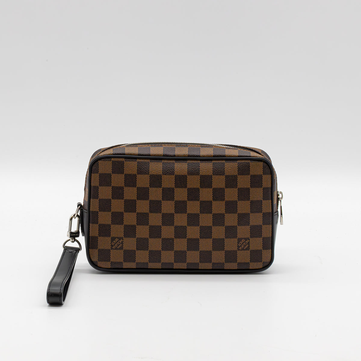 Louis Vuitton Kasai Damier Ebene Clutch Segeltuch Tasche Pochette