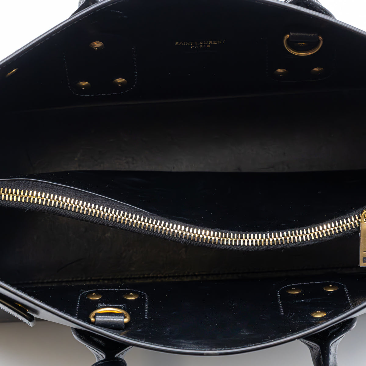 Saint Laurent YSL Sac de Jour Small Schwarz Leder Handtasche Tote Bag